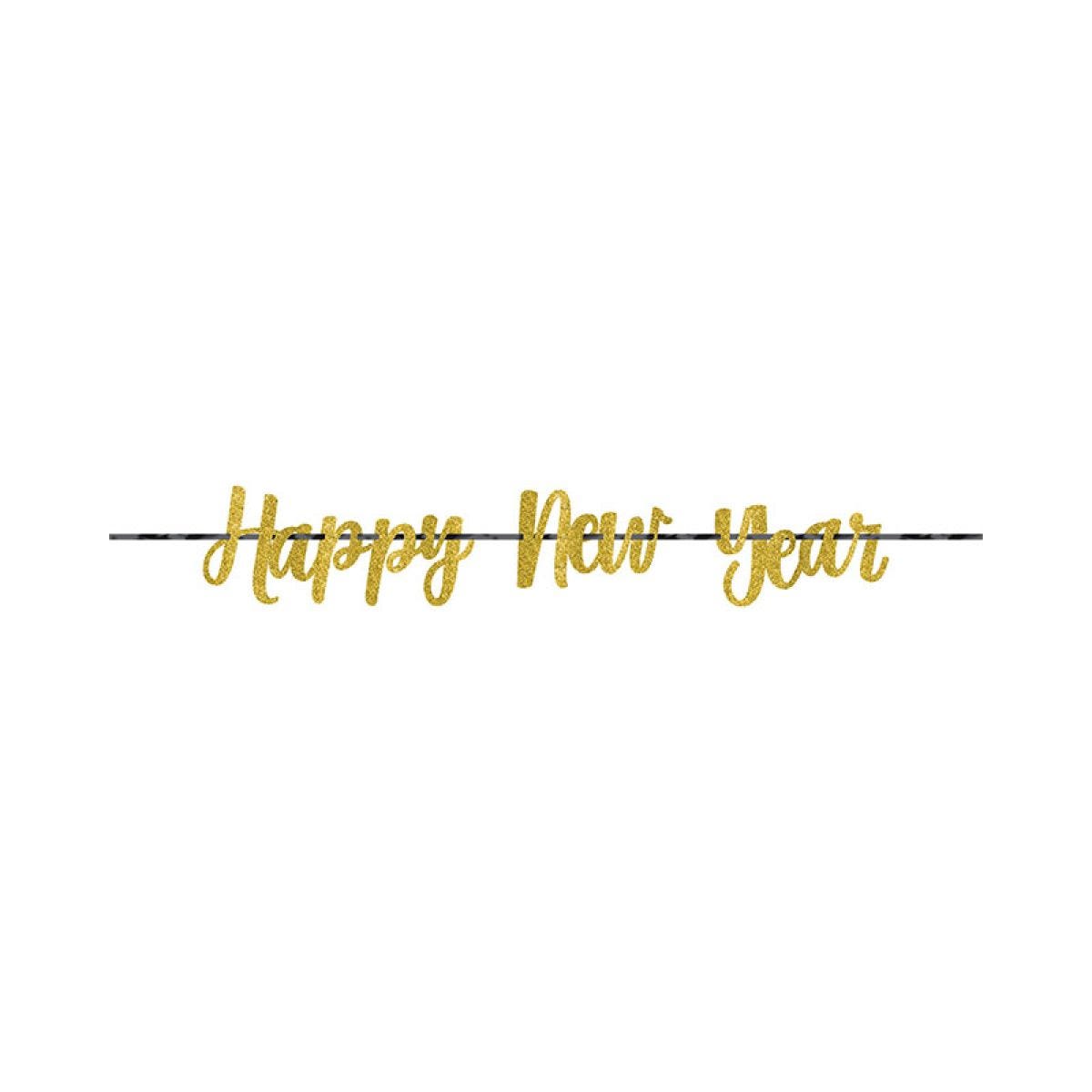 New Year Glitter Letter Banner - 3.65m