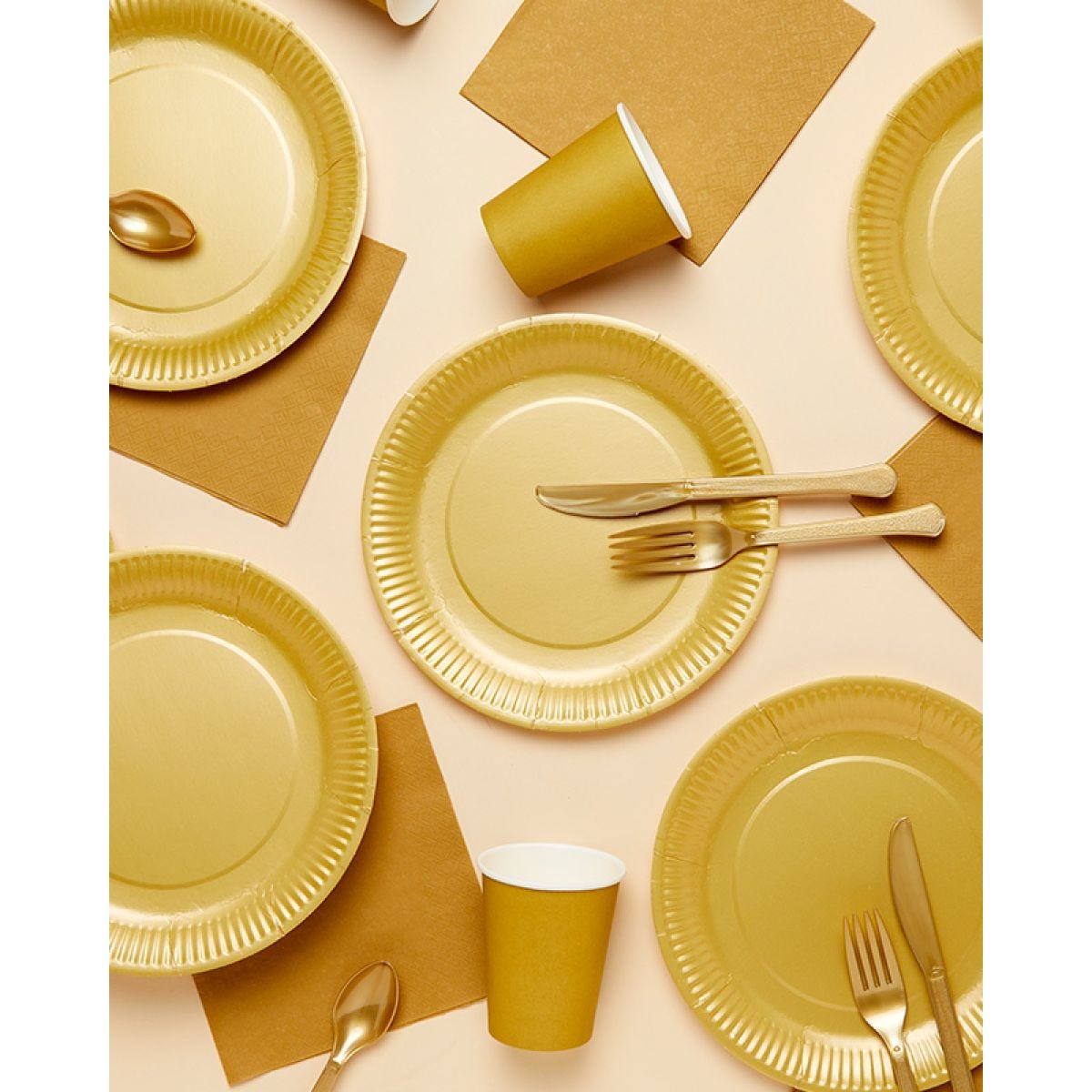 Gold Matte Party Tableware