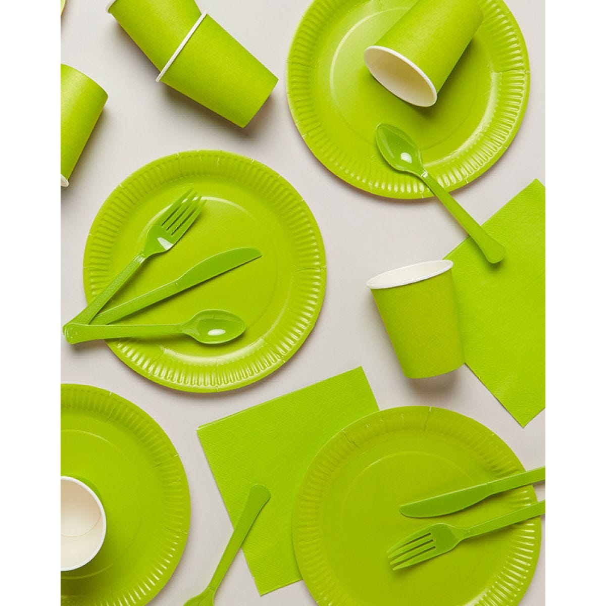 Lime Green Party Tableware