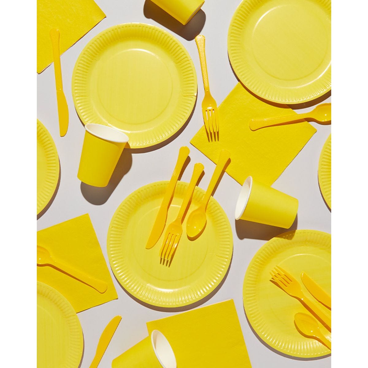 Yellow Party Tableware