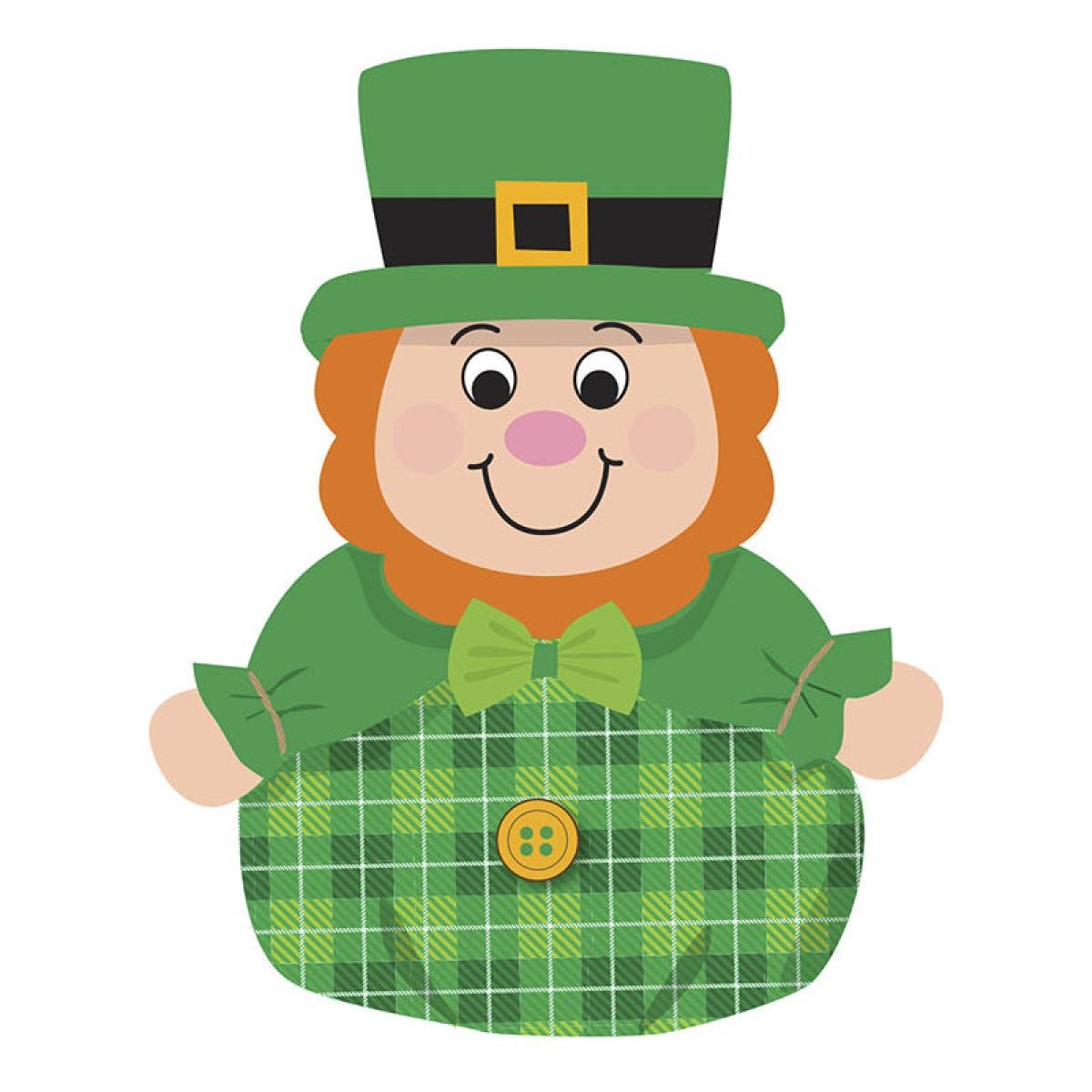 Roly Poly Leprechaun Soft Toy - 15cm