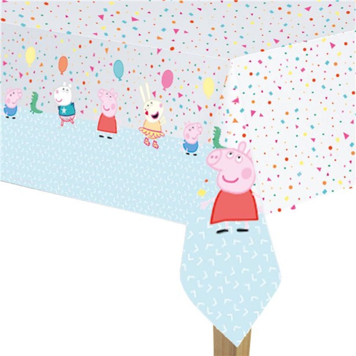 Peppa Pig Plastic Table Cover - 1.2m x 1.8m