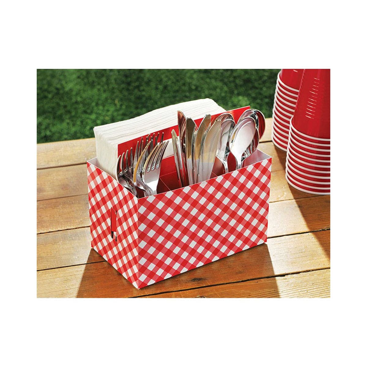 Picnic Party Utensil Caddy - 19cm