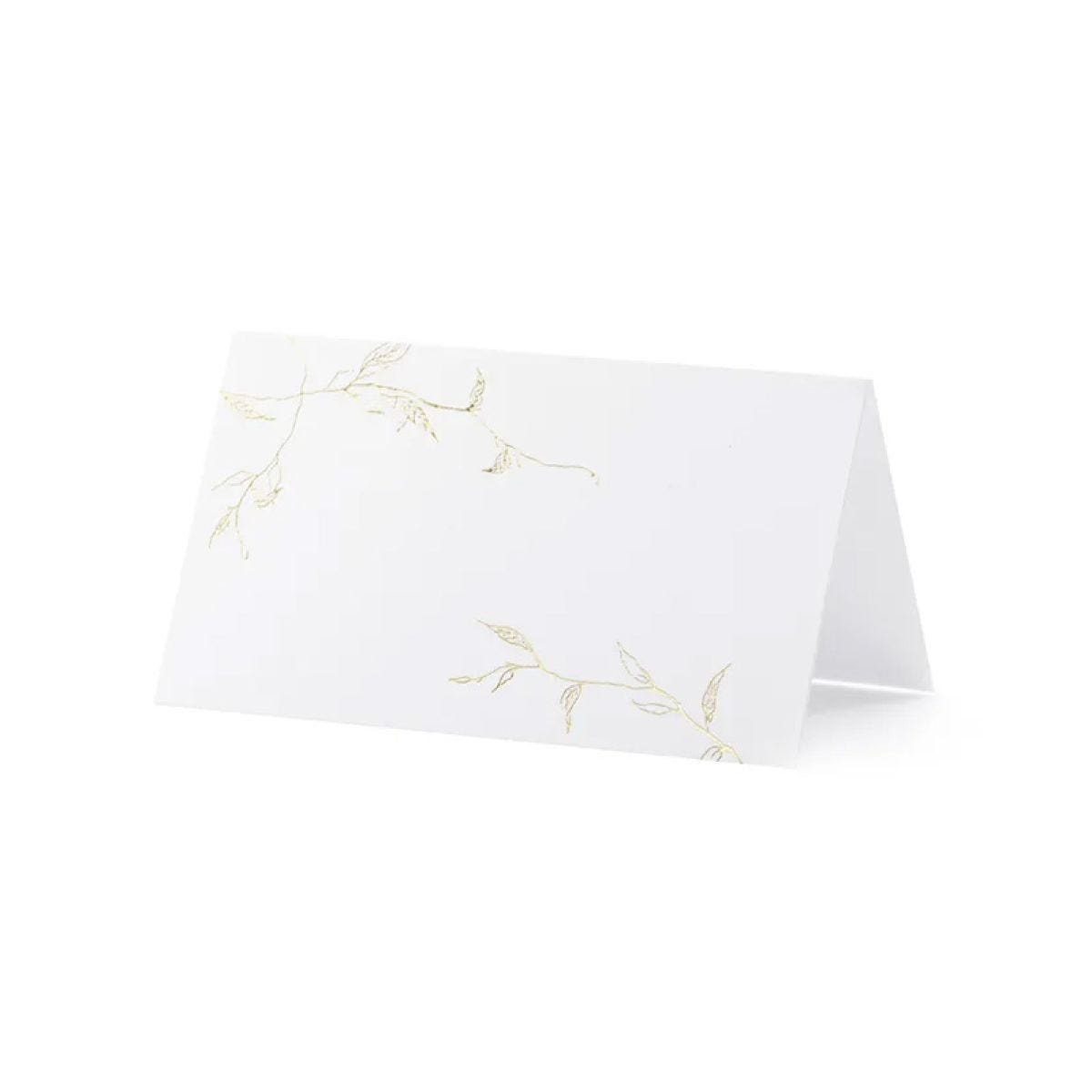 Metallic Gold Branches Place Cards - 9.5cm x 5.5cm (10pk)