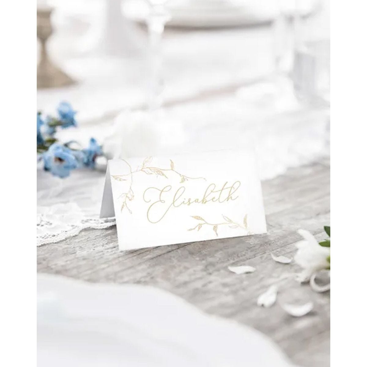 Metallic Gold Branches Place Cards - 9.5cm x 5.5cm (10pk)