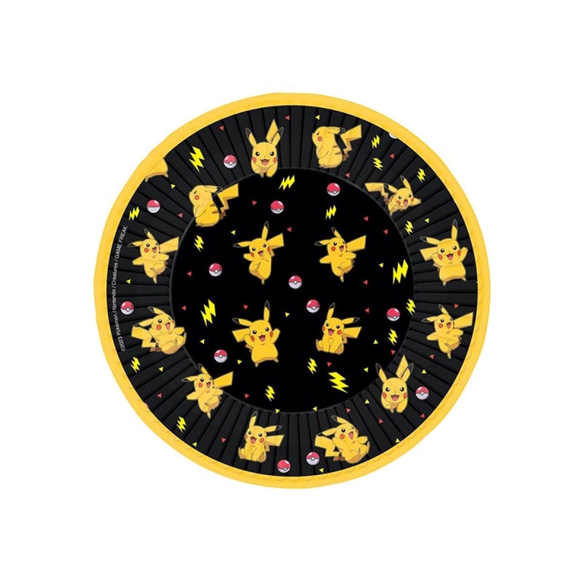 Pikachu Pokemon Party Paper Plates - 18cm (8pk)