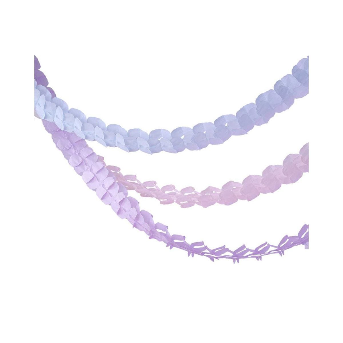 Pastel Wave Tissue Paper Garland - 2.8m