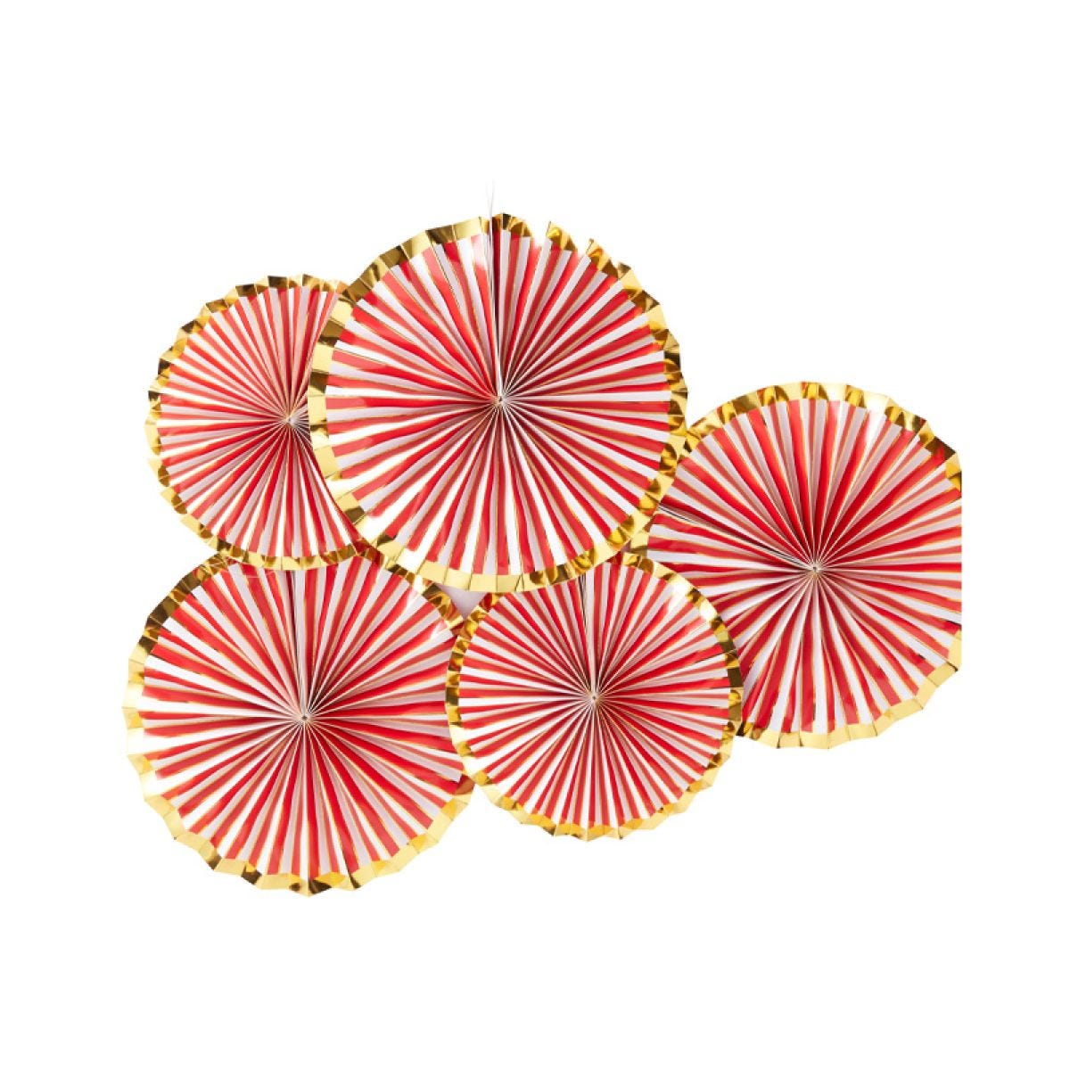 Merry & Bright Foiled Paper Fans