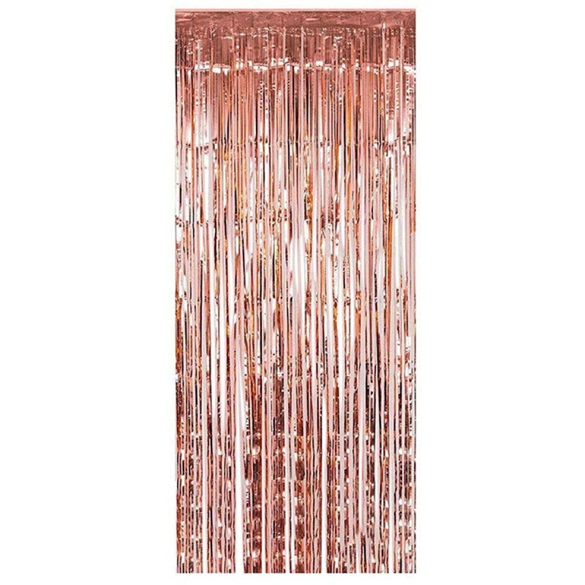Metallic Rose Gold Door Curtain - 91cm x 2.4m