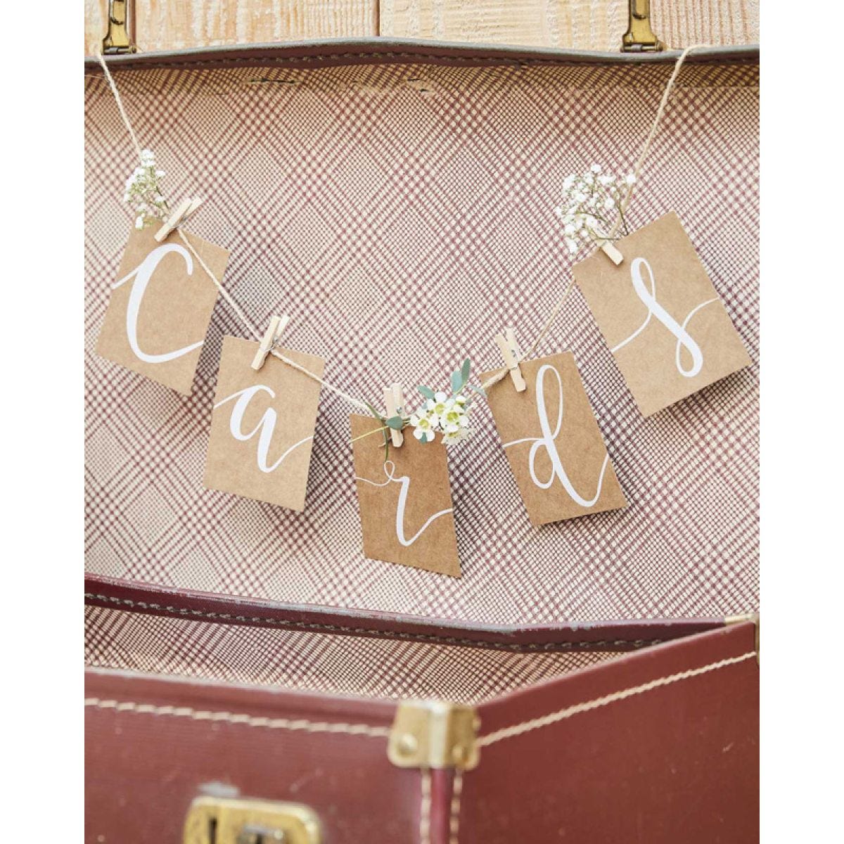 Rustic Country Peg & String Hanging Card Kit - 1m
