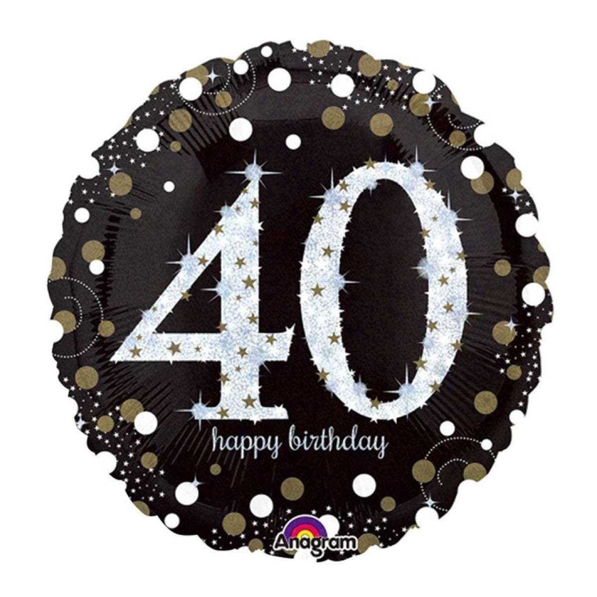 Sparkling Celebration 40th Birthday Balloon - 18" Foil