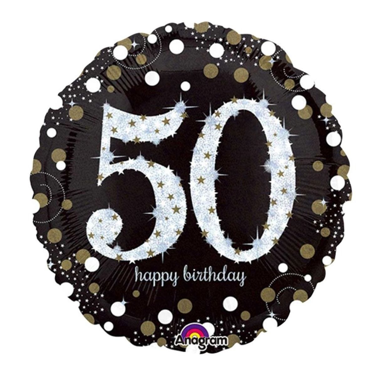 Sparkling Celebration 50th Birthday Balloon - 18" Foil