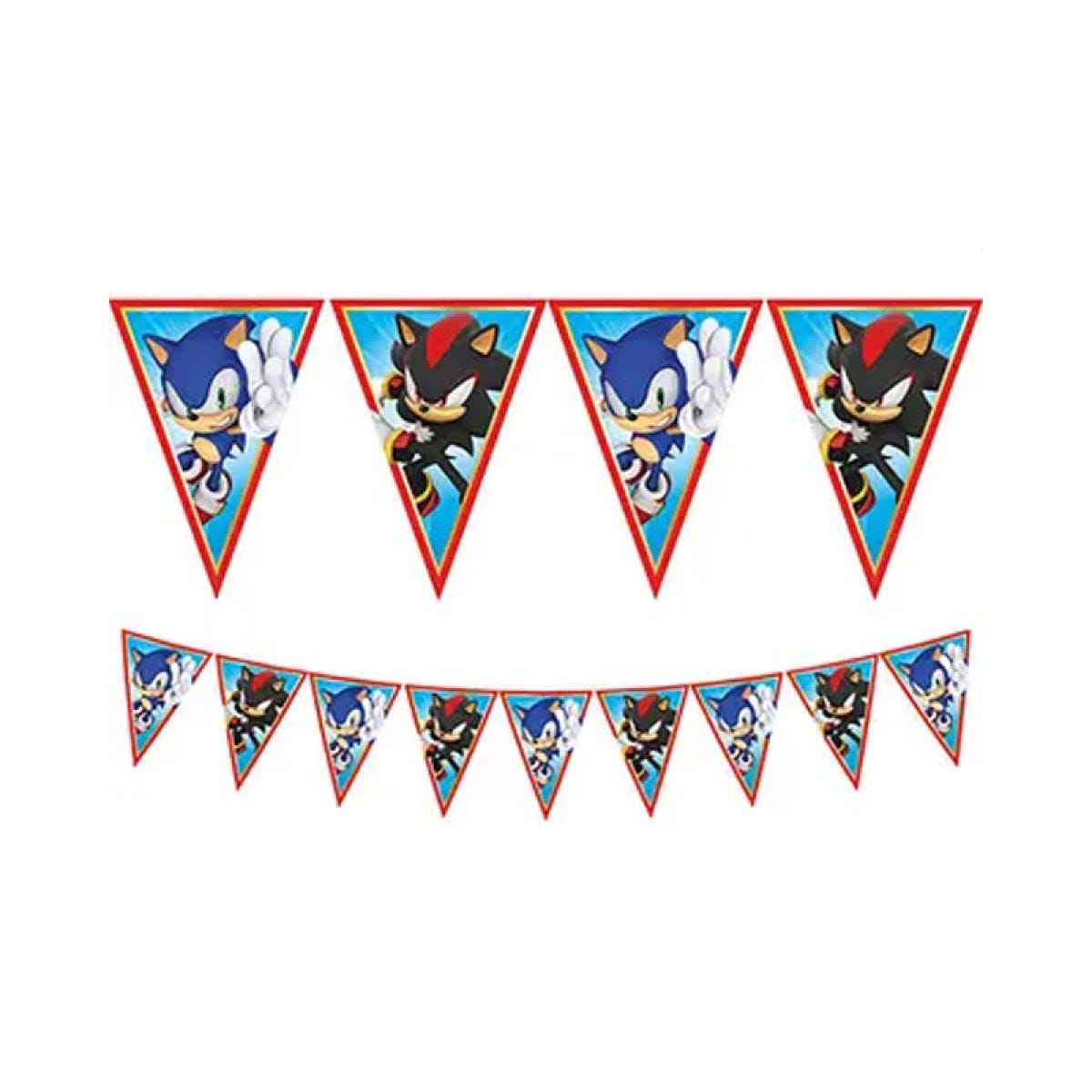 Sonic Speed Paper Bunting Banner