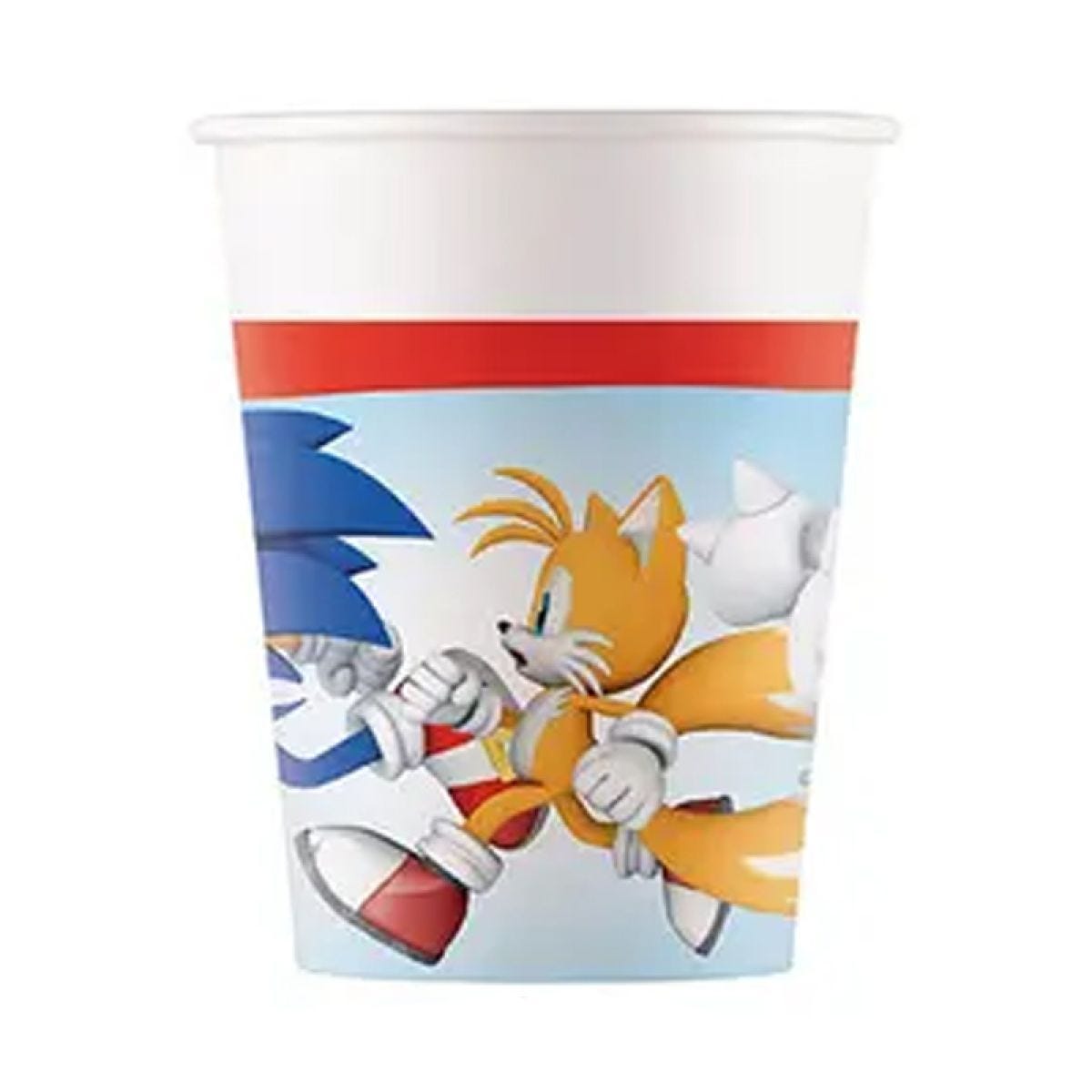 Sonic Speed Paper Party Cups - 200ml (8pk)