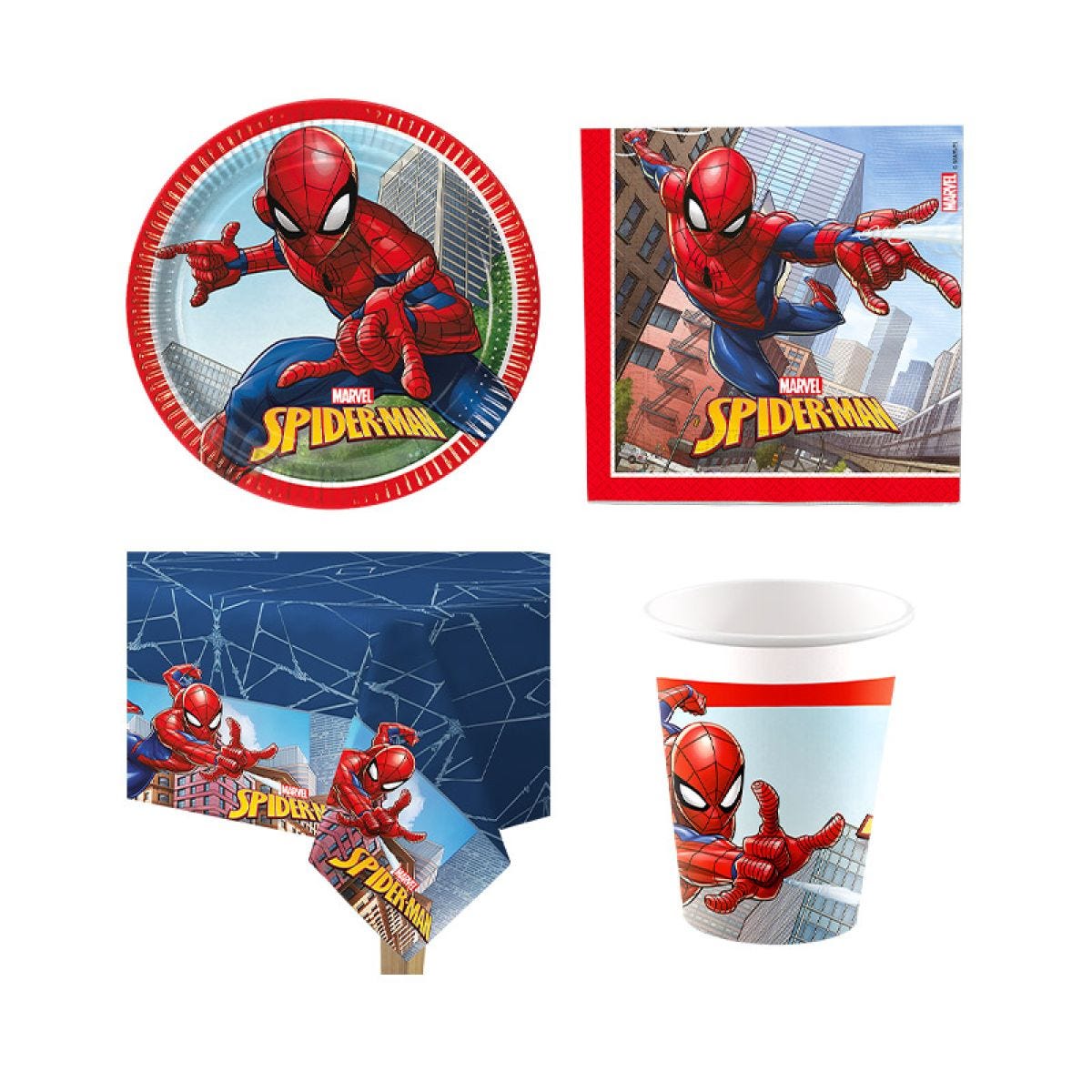 Spiderman Crime Fighter - Value Party Pack for 8