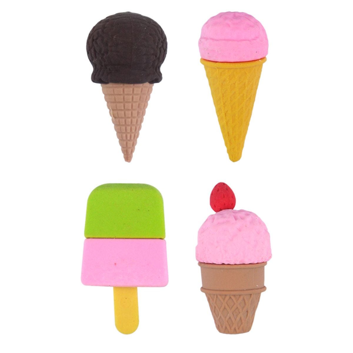 Ice Cream Erasers - Assorted