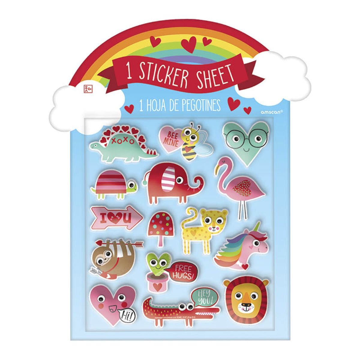 Cute Puffy Sticker Sheet (15 stickers)