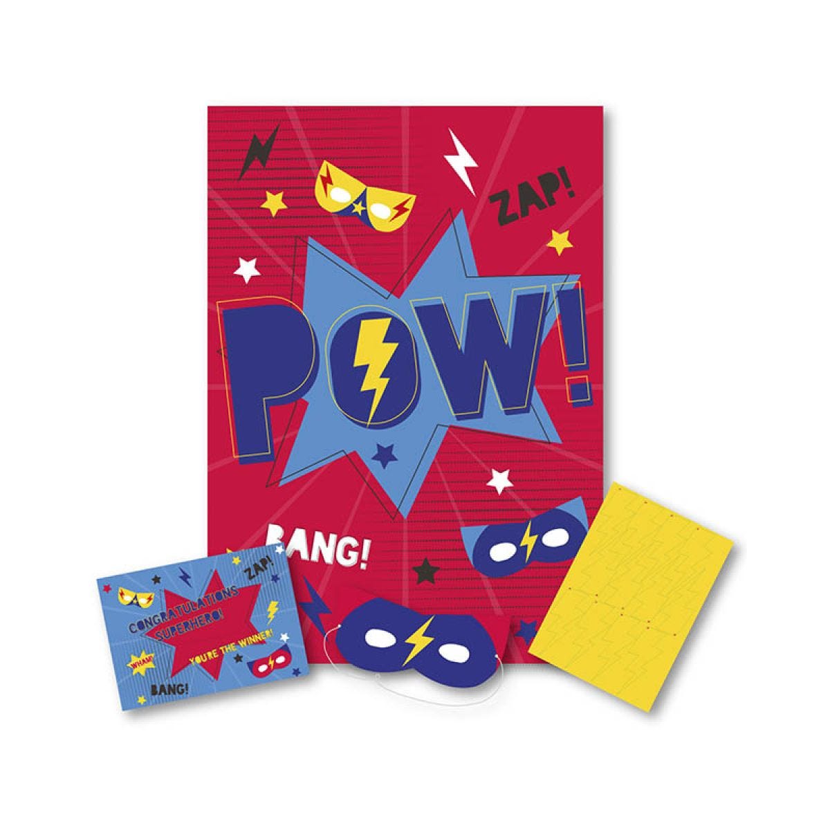 Superhero Pin The X Game with Certificate