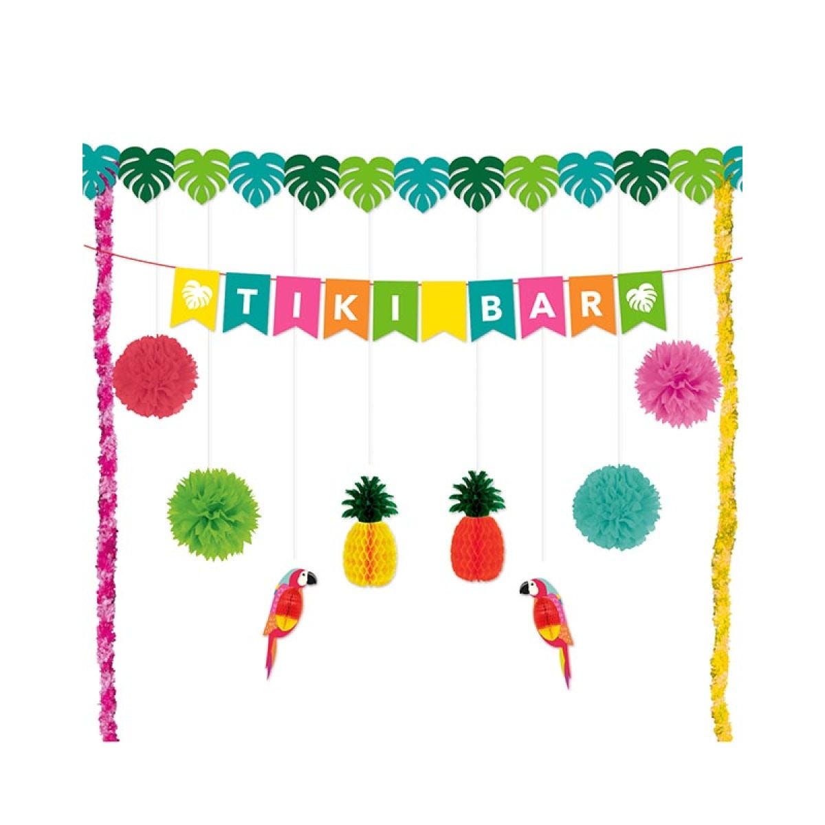 Tiki Bar Decoration Kit (12pcs)