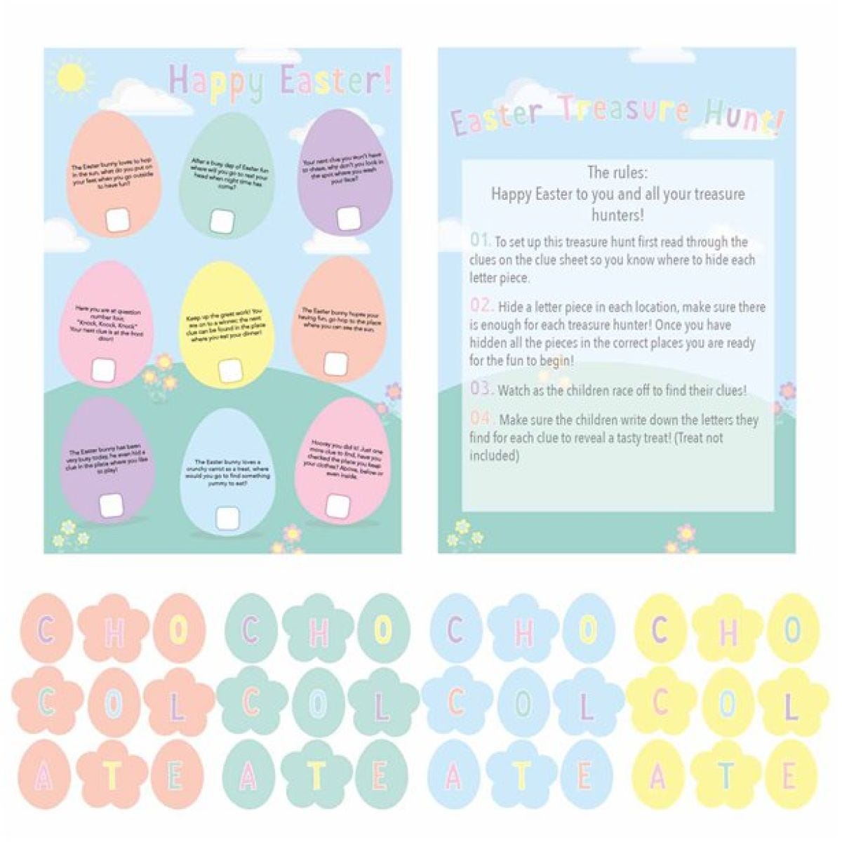 Chocolate Treasure Egg Hunt Kit