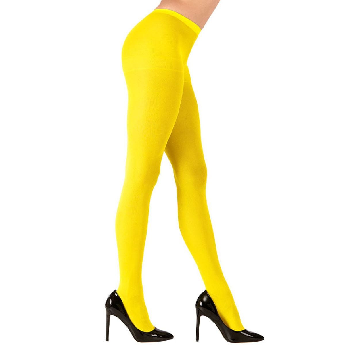 Neon Yellow Tights - One Size