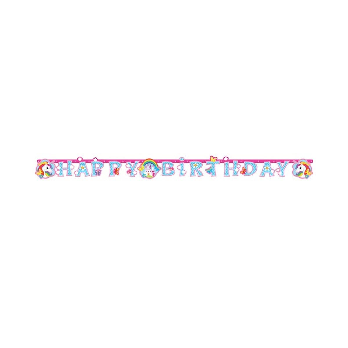 Unicorn Paper Letter Banner - 1.8m