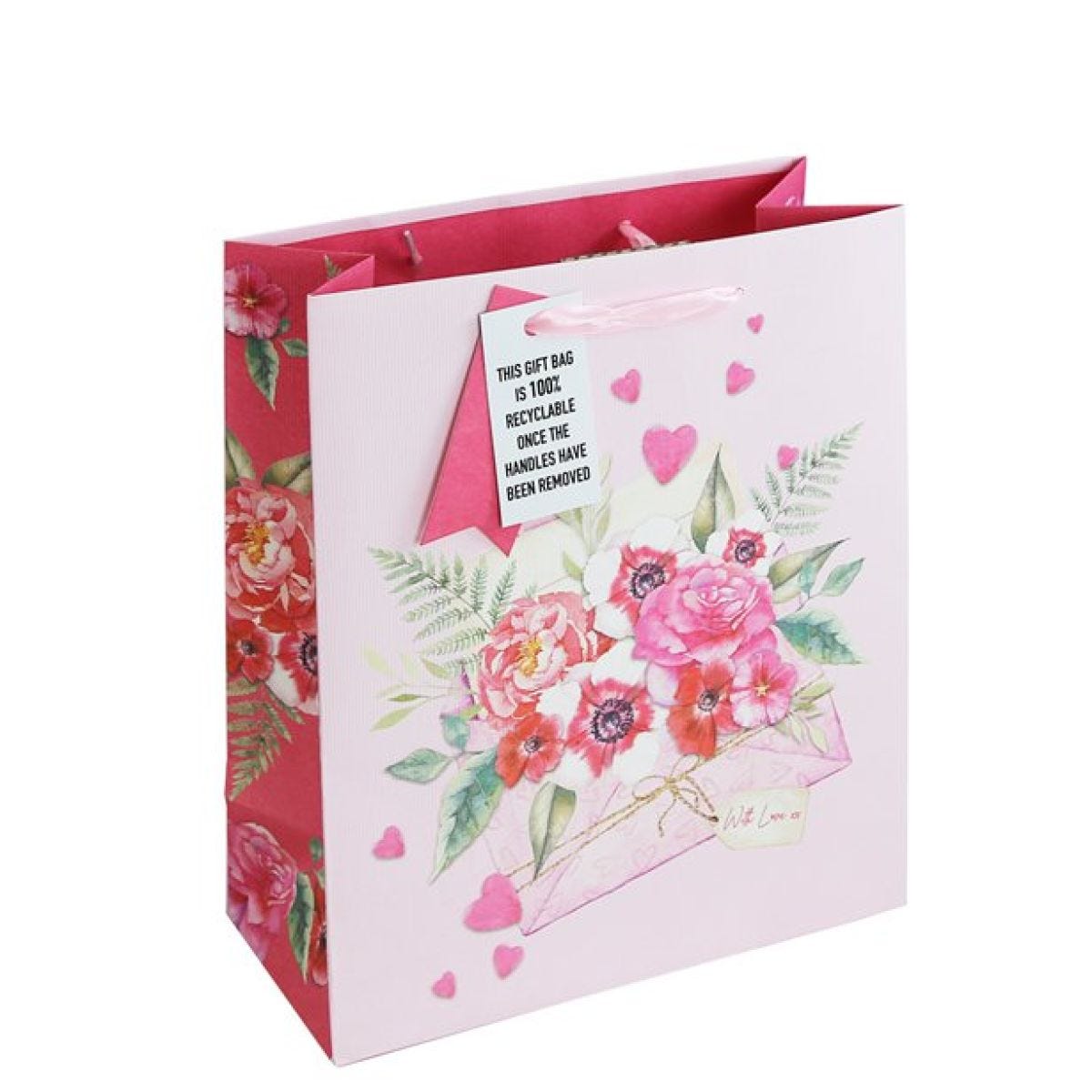 Love Letter Medium Gift Bag - 25.5cm x 21.5cm