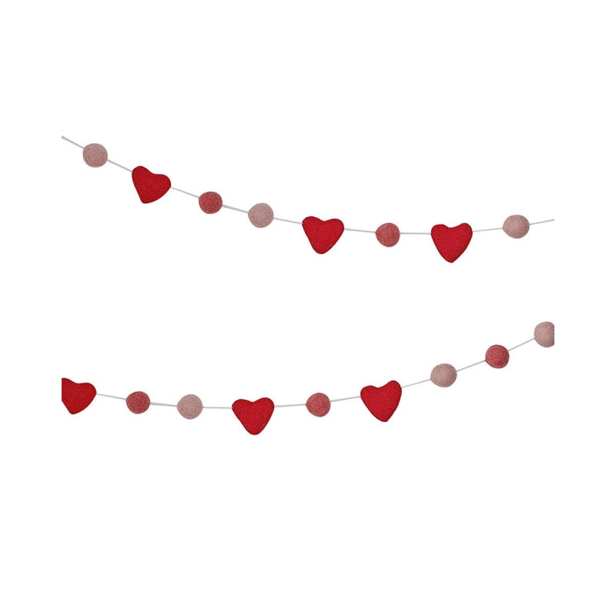 Felt Love Heart Garland - 1.5m