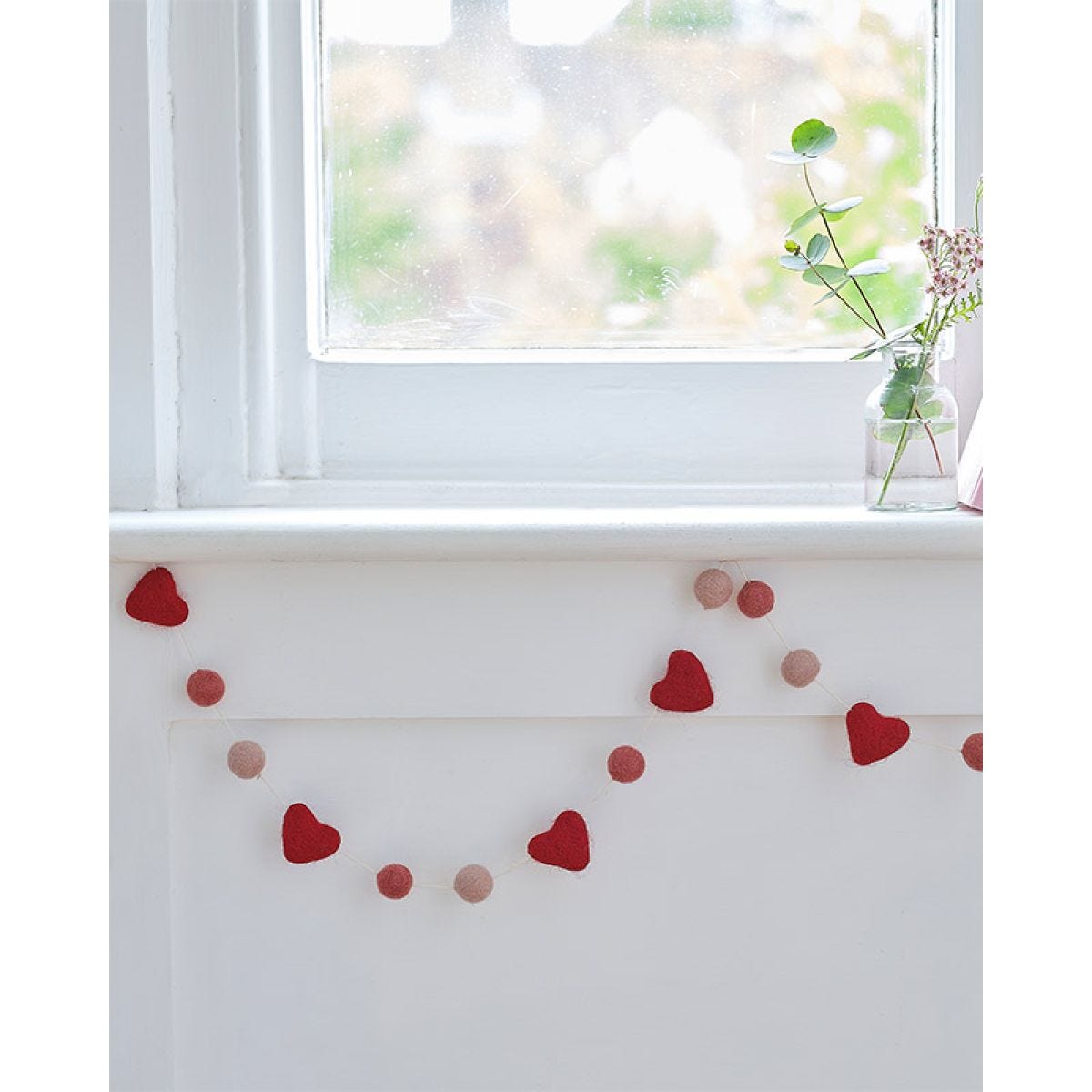 Felt Love Heart Garland - 1.5m