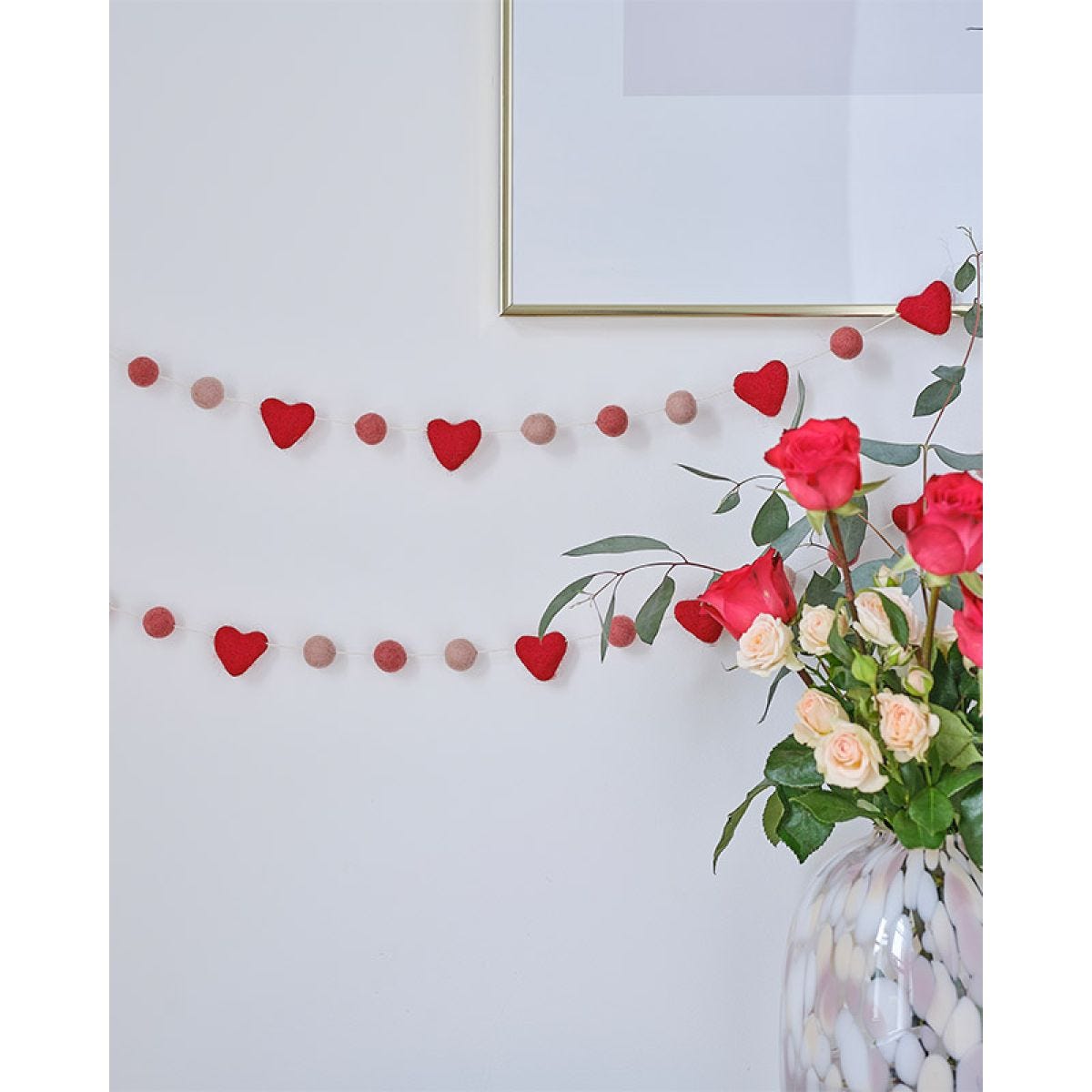 Felt Love Heart Garland - 1.5m