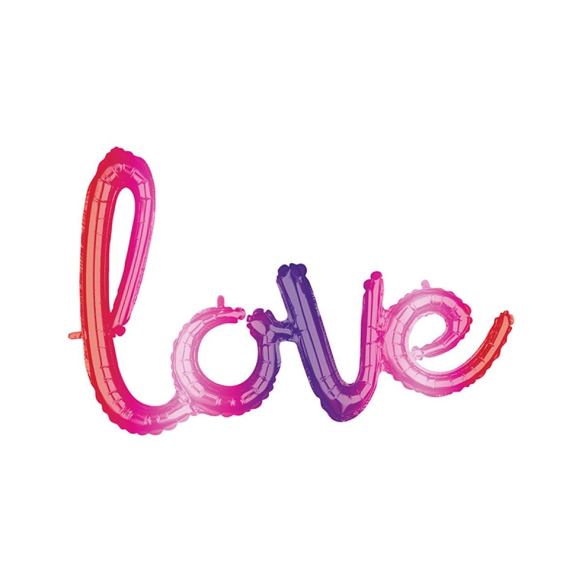 Ombre Love Foil Balloon - 31"