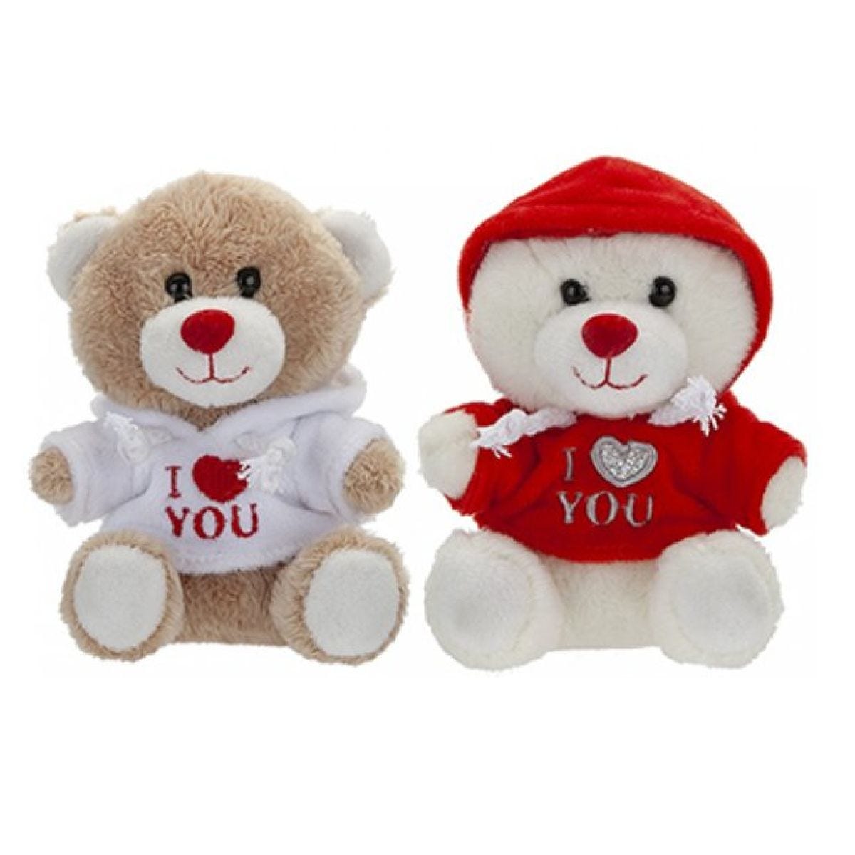 I Love You Bear with Hoody - 13cm