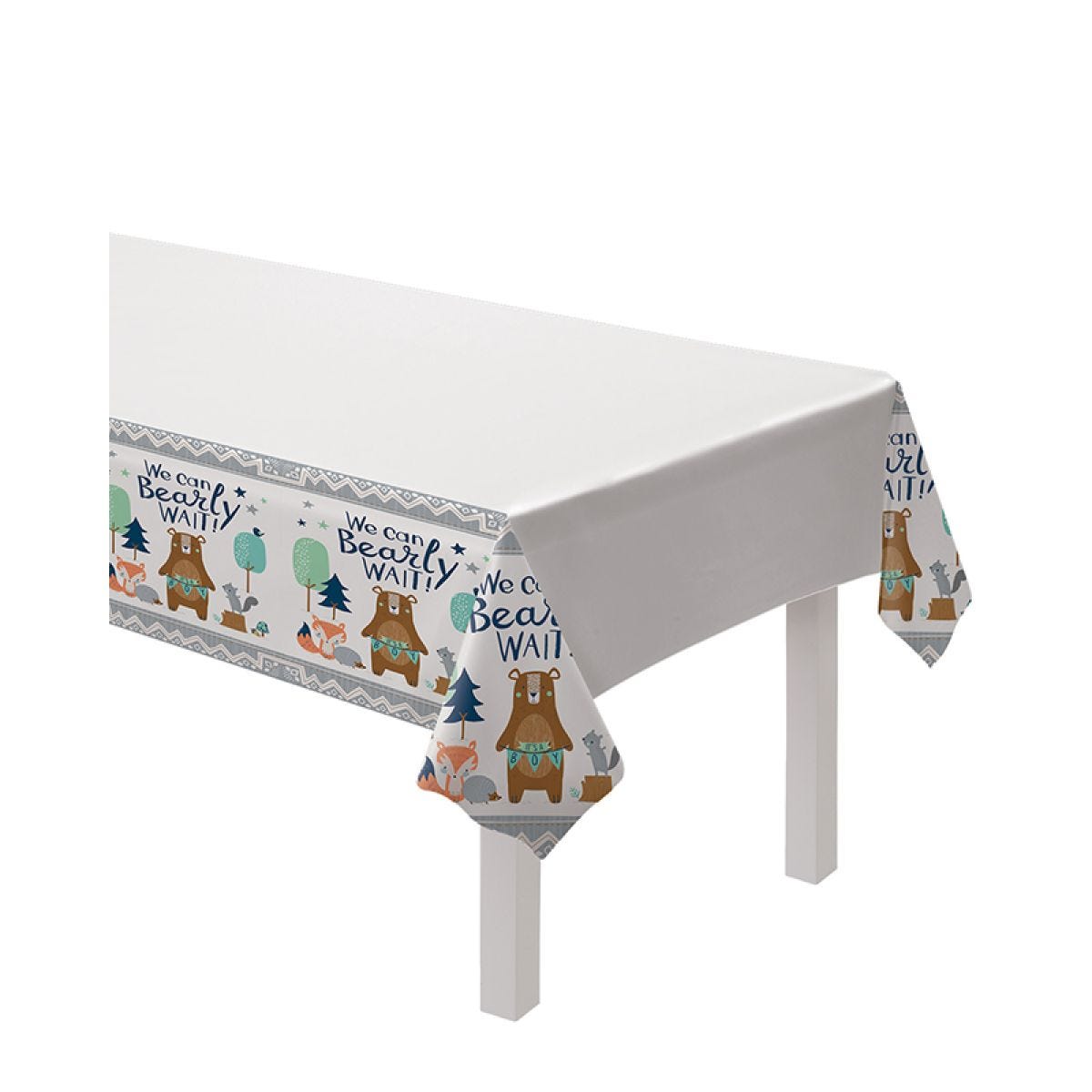 Bearly Wait Paper Tablecover - 1.4m x 2.6m