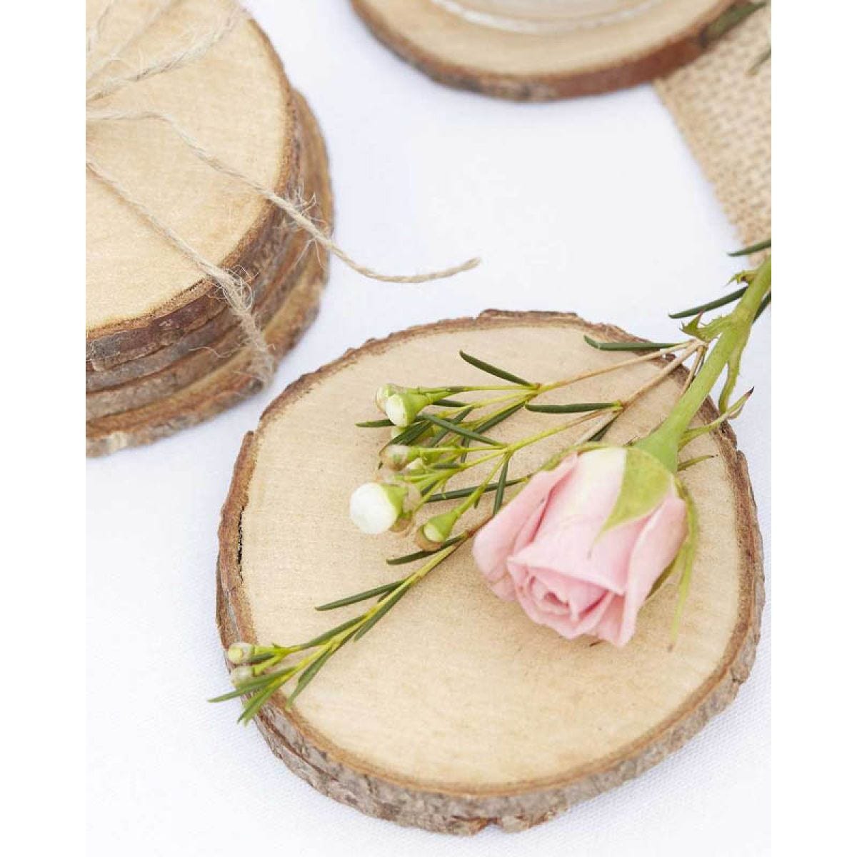 Mini Wooden Slices - 7.5cm (5pk)