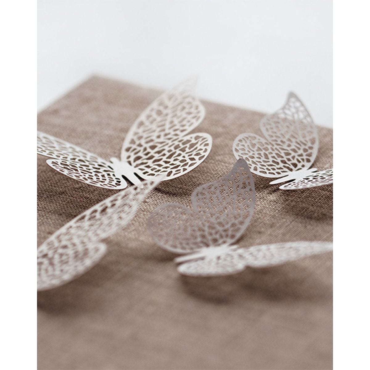 Paper Butterfly Decorations - 6.5cm x 4cm (10pk)
