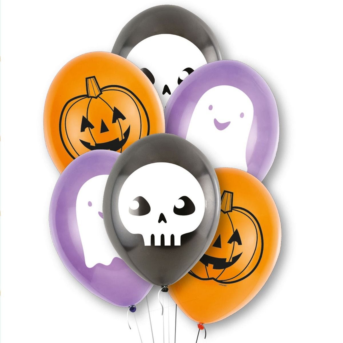 Hallo-ween Friends Balloons - 9" Latex (6pk)