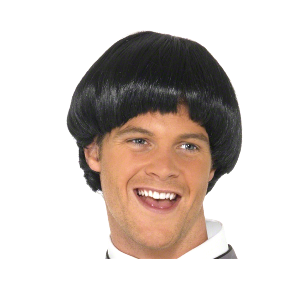 60s Black Bowl Mod Wig