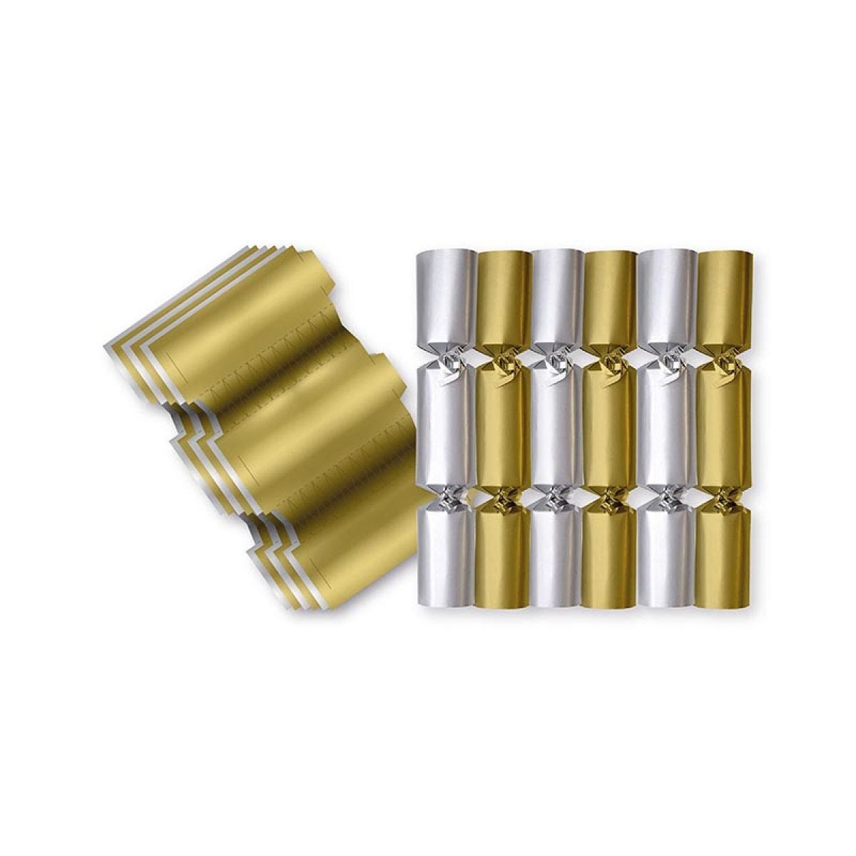 Metallic DIY Christmas Crackers - 30cm (6pk)