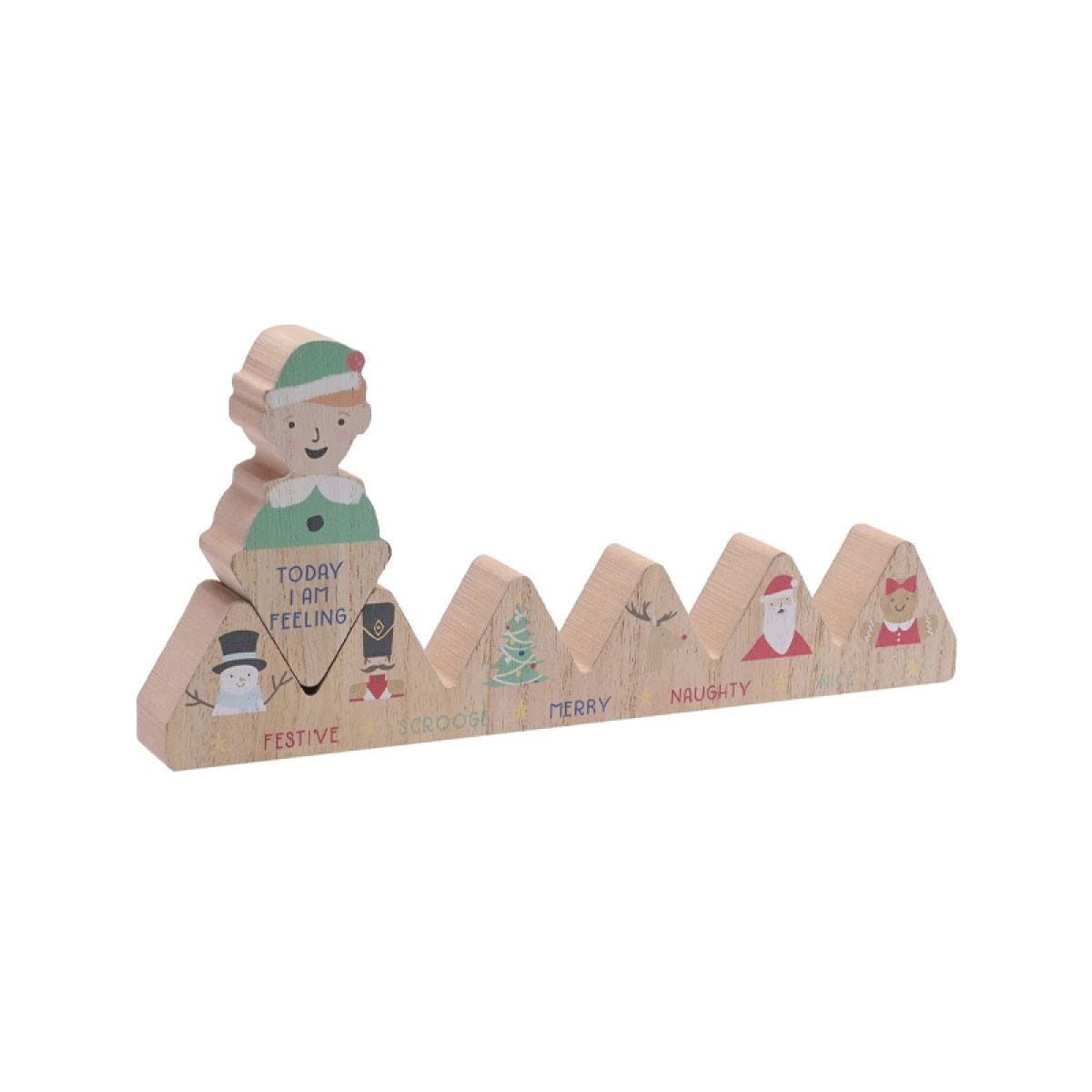 Wooden Advent Mood Calendar - 29.5cm