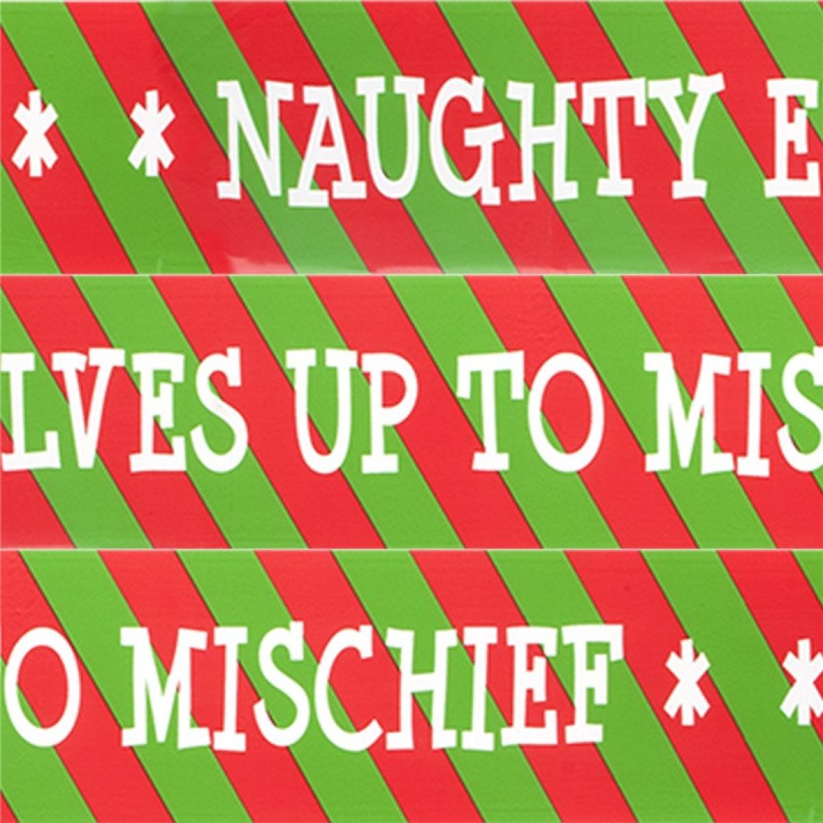 Naughty Elf Caution Tape - 2.7m (3pk)