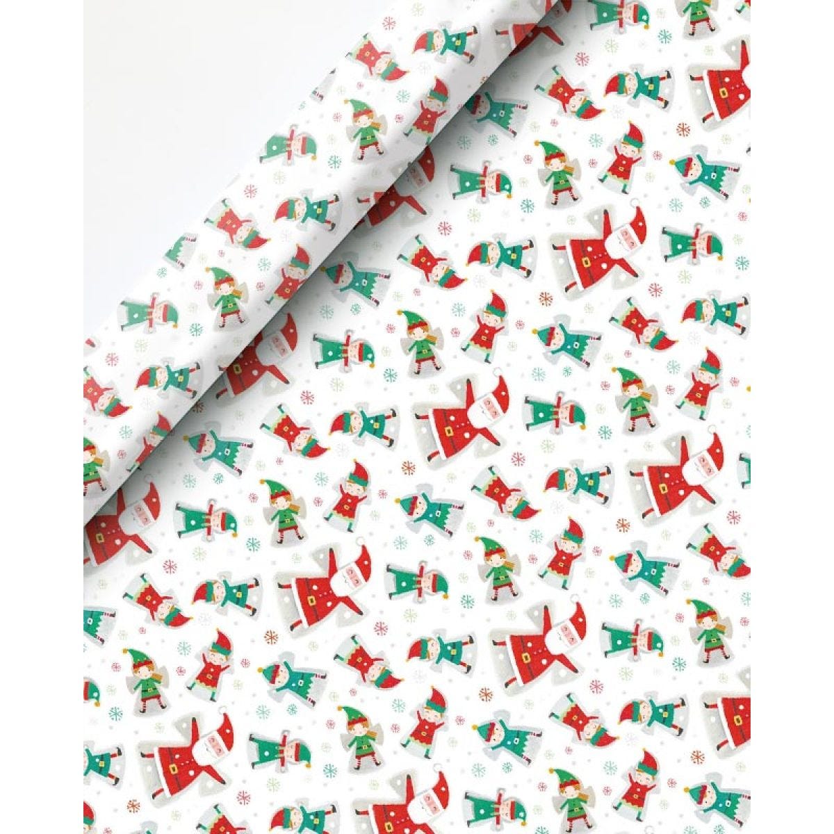 Santa & Elf Christmas Gift Wrap - 8m