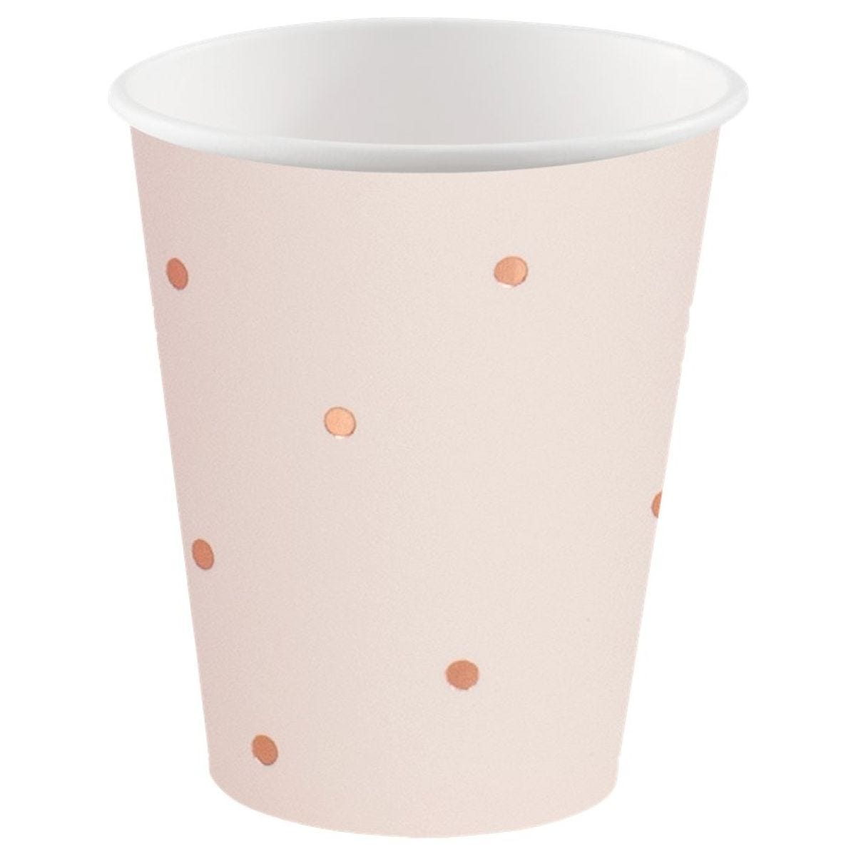 Rose Gold Foiled Paper Shot Cups - 114ml (10pk)