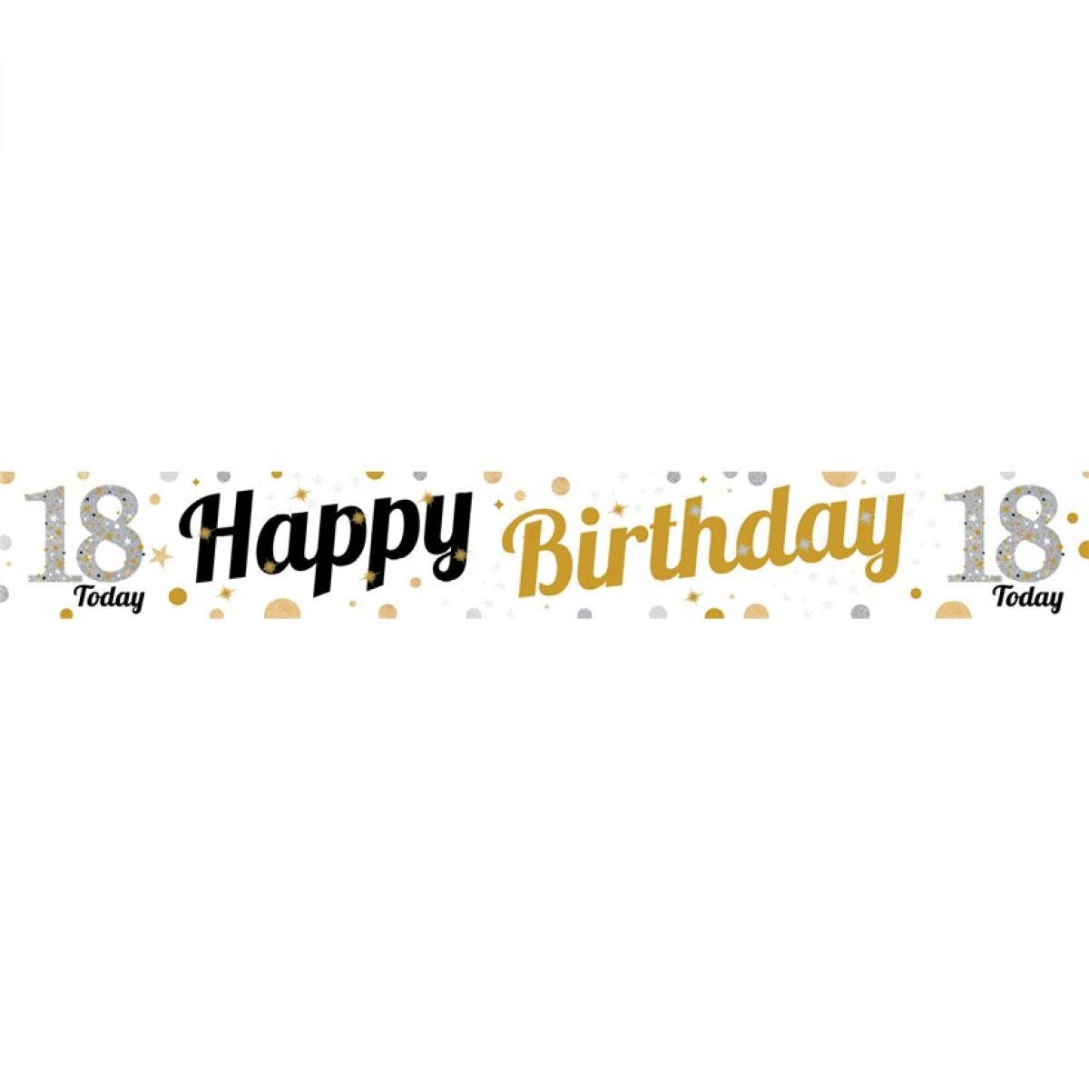 18th Birthday Paper Banners - 1m