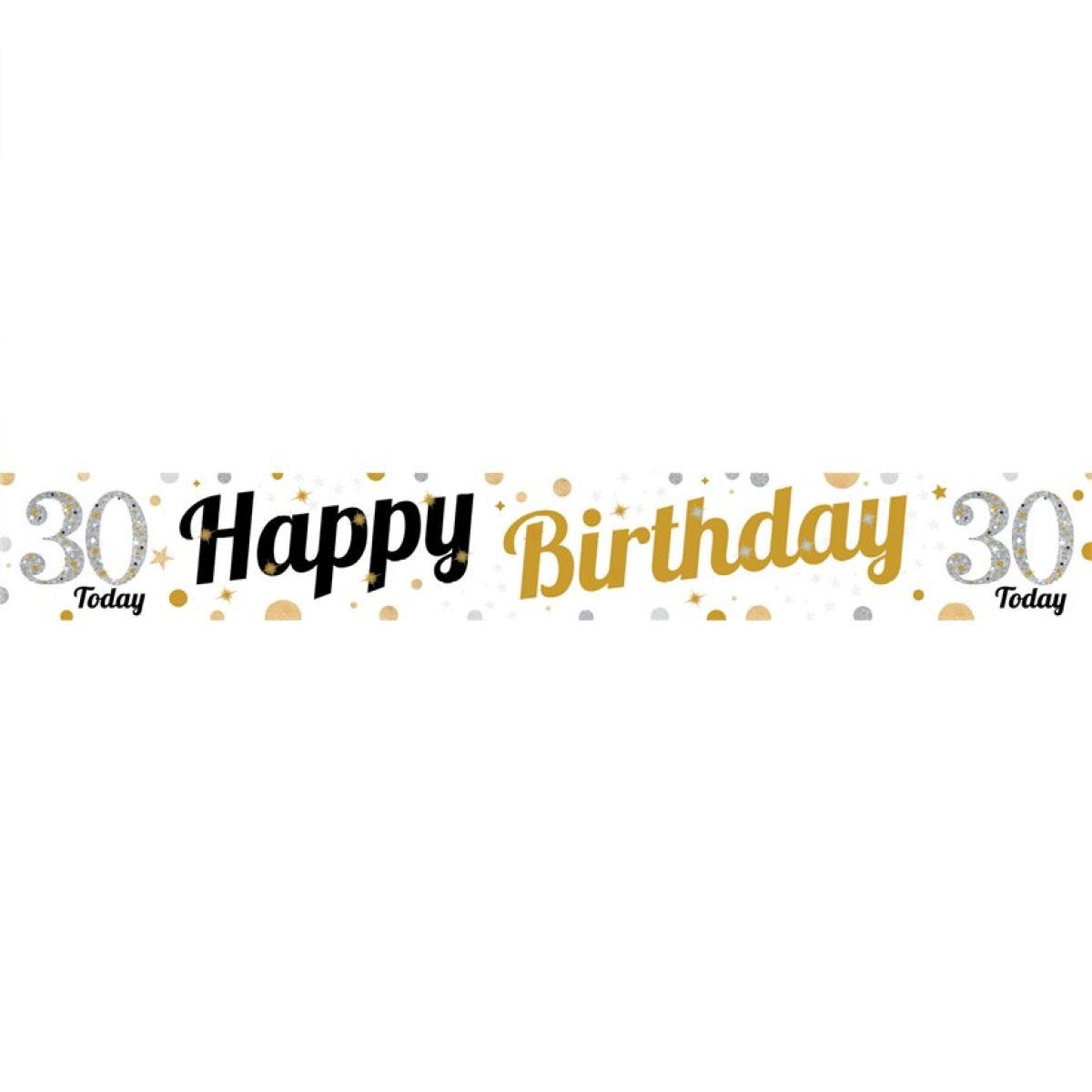 30th Birthday Paper Banners - 1m