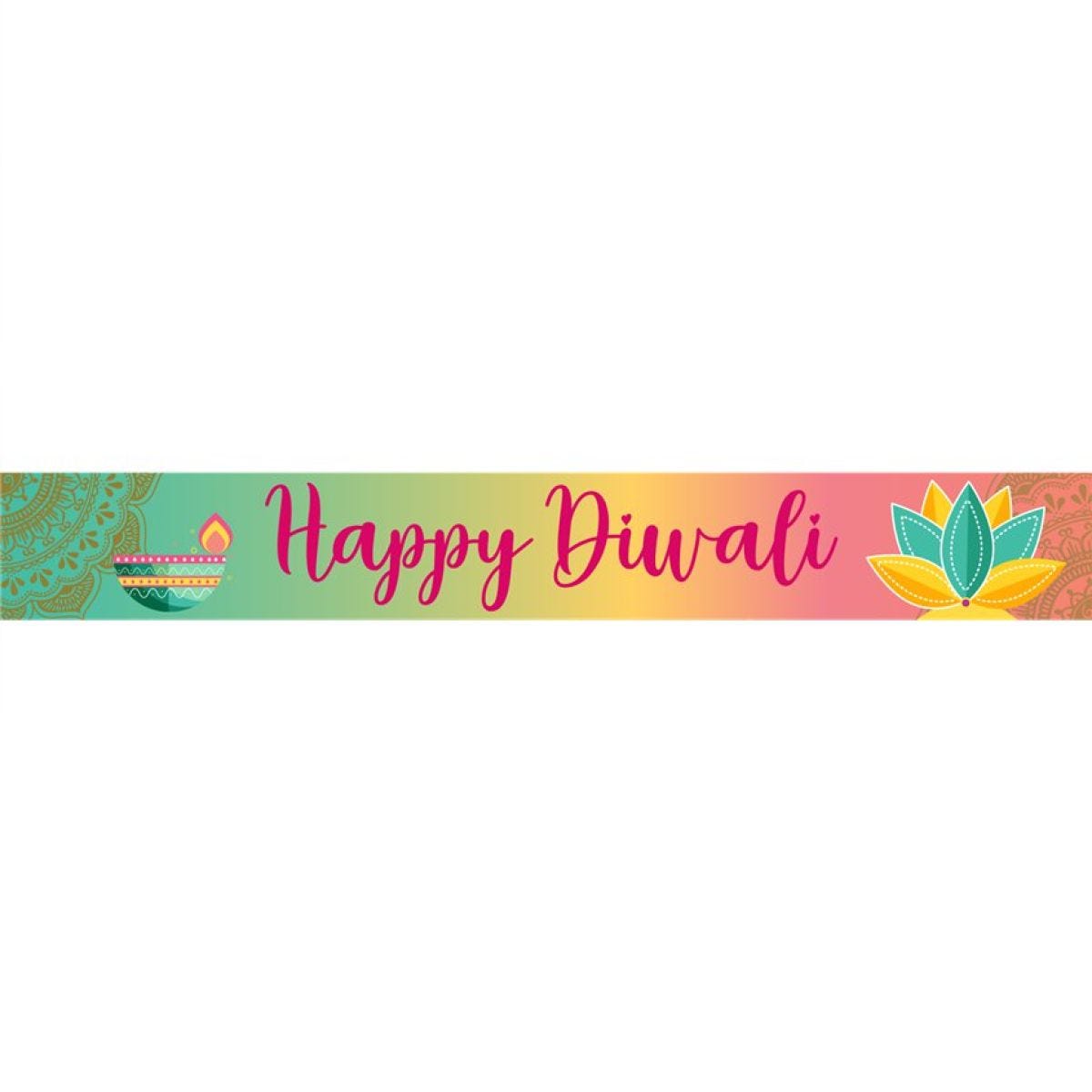 Happy Diwali Paper Banners - 1m