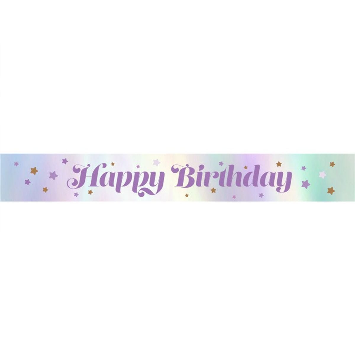 Lilac Happy Birthday Paper Banners - 1m (3pk)