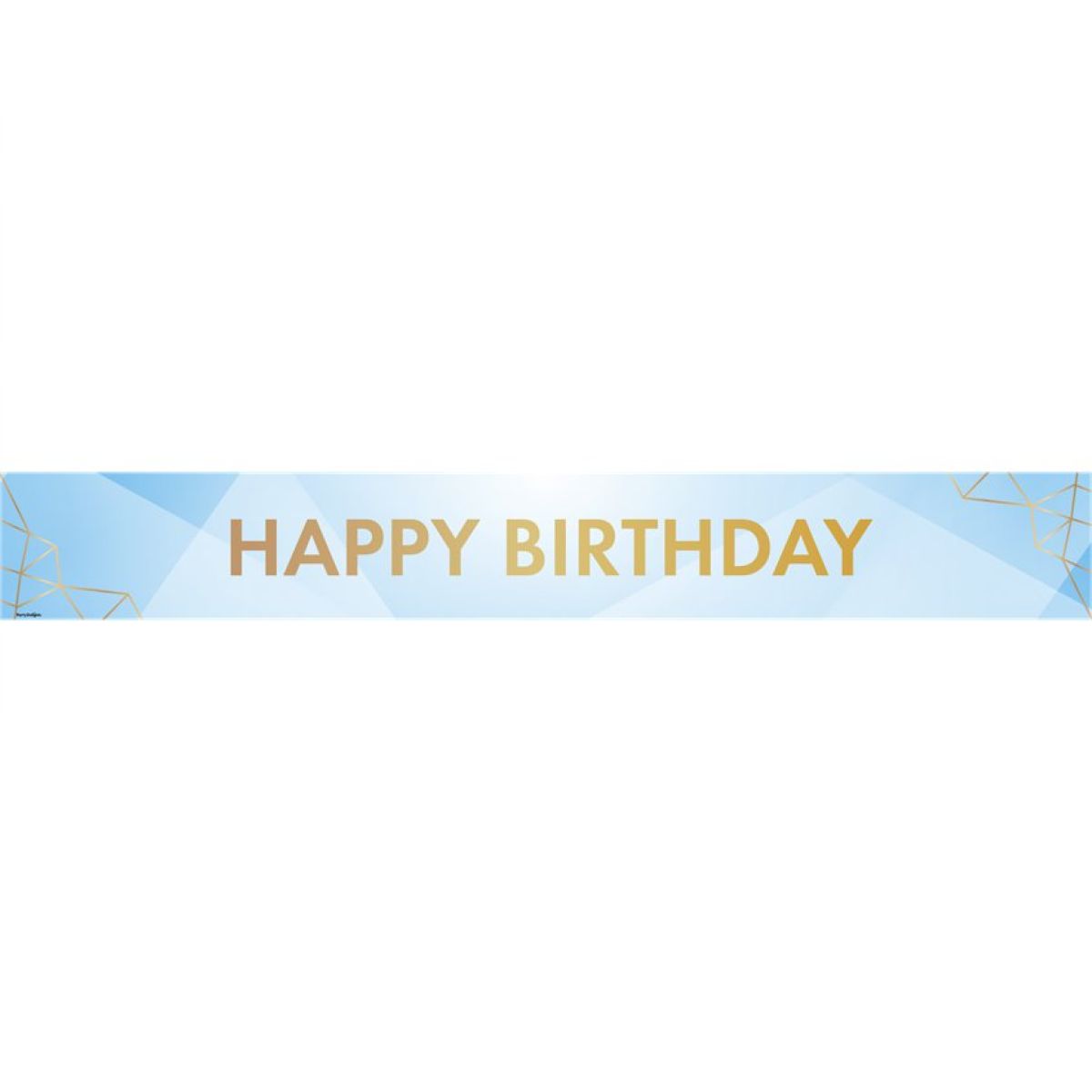 Pastel Blue Happy Birthday Paper Banners - 1m (3pk)