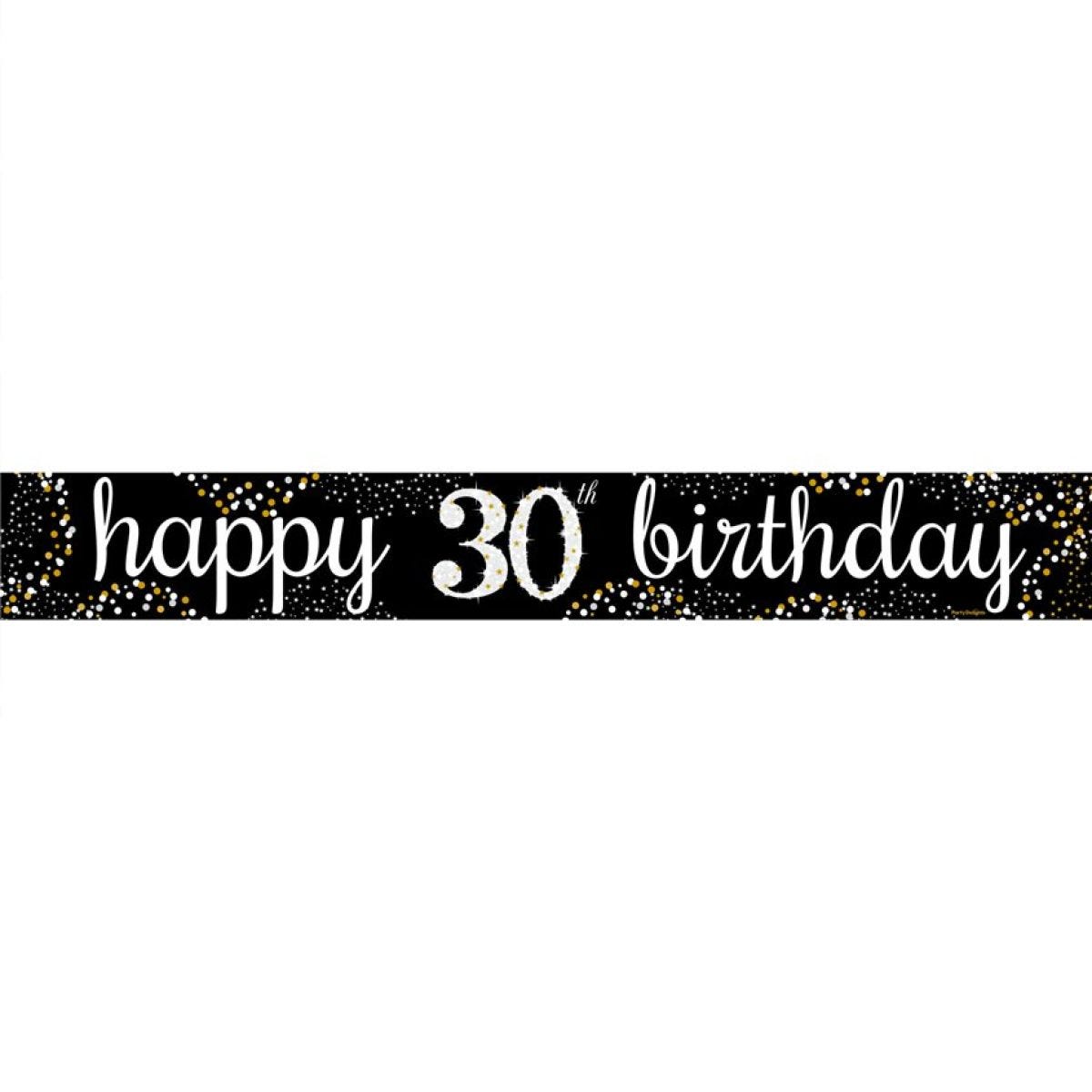 Happy 30th Birthday Paper Banners - 1m