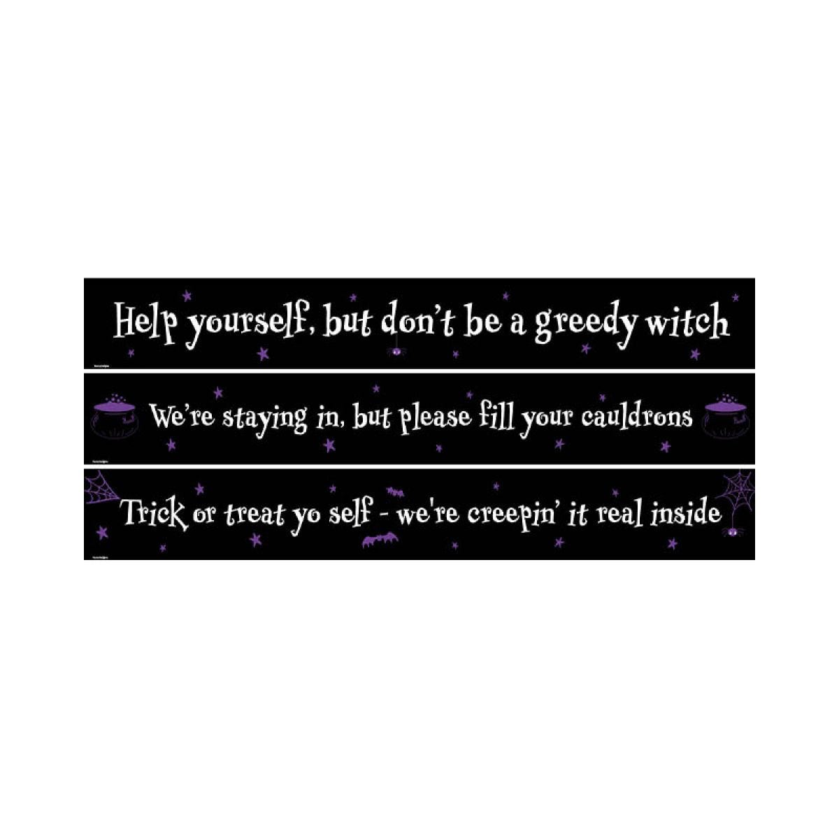 Halloween Help Yourself Paper Banners - 1m