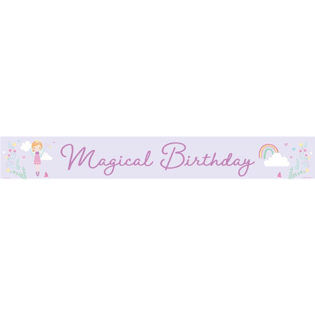 Fairy Princess Paper Birthday Banners (3pk)